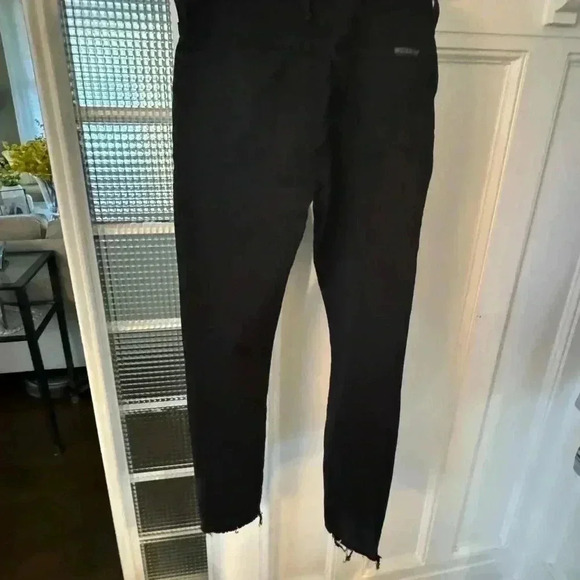 Hudson Krista super skinny black stretch jeans raw hem women’s size 26 - Picture 4 of 10